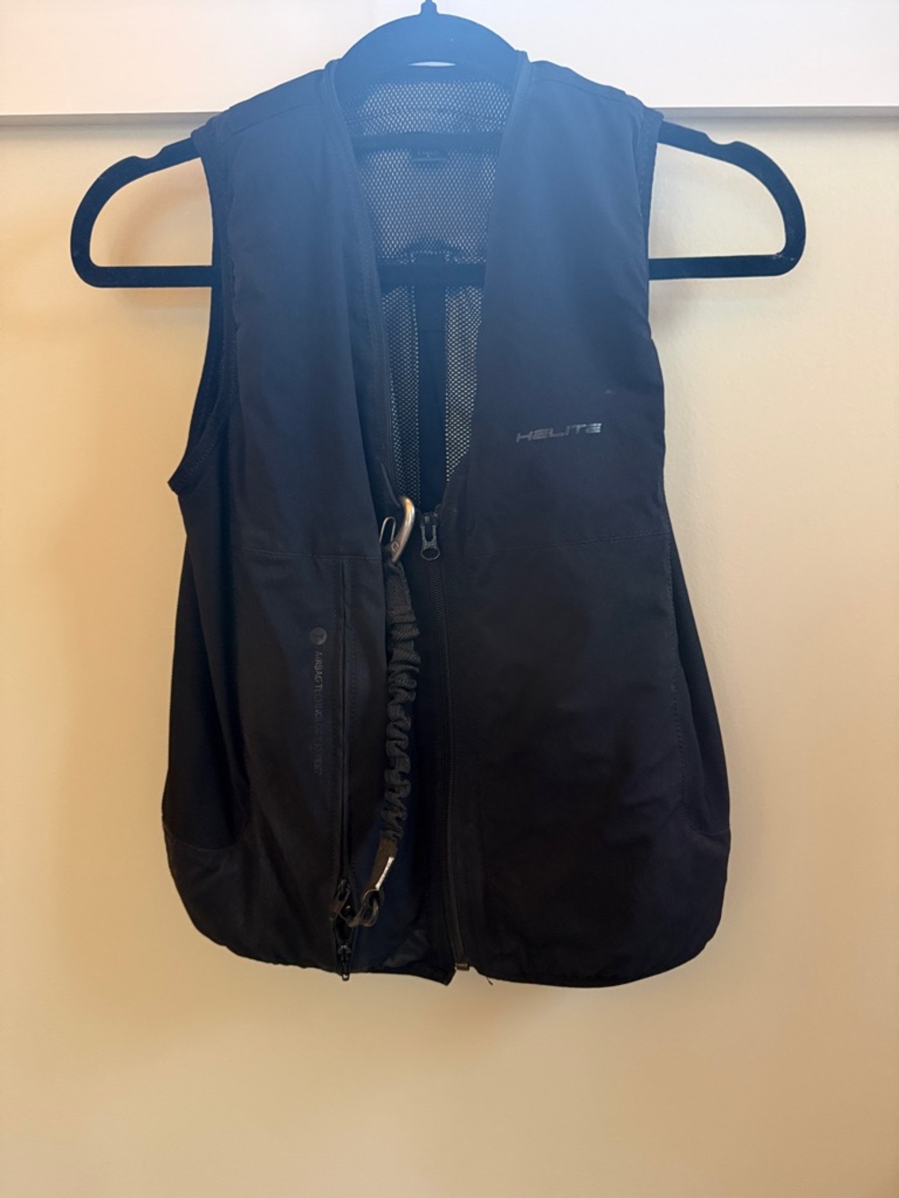 Helite Safety Equestrian Air Vest (zip in, black)